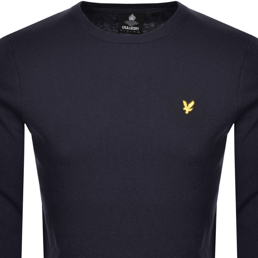 Alternative Image for ProductLyle And Scott Crew Neck Merino Knit Jumper Navy2